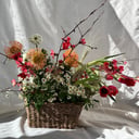 Flower basket 'Interior composition in a basket'