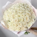 White roses bouquet “Classic white”