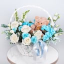 Flower basket 'For Baby Boy'