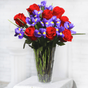 Bouquet 'Flower Fantasy: Irises and Roses'