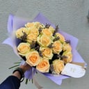 Bouquet of tea roses with lavender "Provence"