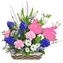 Flower basket 'Spring Easter'