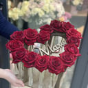 Flower box 'Roses in flasks'