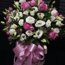 Blumenbox '25 roses in a hat box'