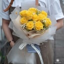 Bouquet of 11 yellow roses