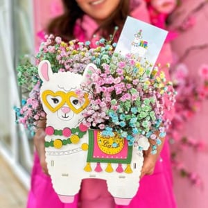 Flower box 'Magic llama'