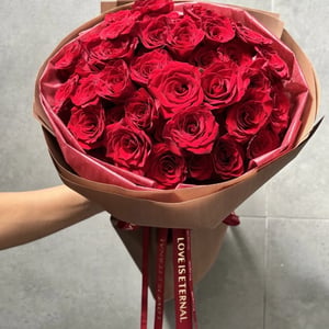 Red Rose Round Bouquet