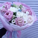Bouquet with peonies "To my beloved!"