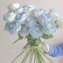 Bouquet 'Variegated blue roses'