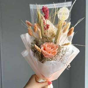 Trockenblumenstrauß Pfirsich Mini