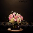 Peony and Hydrangea Blossom Bouquet