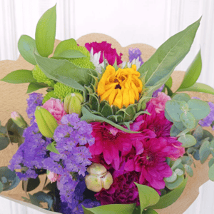 Ramo de flores frescas multicolor