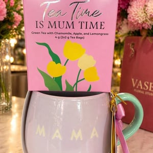 Mama Tea Time Mug & Green Tea Gift Set