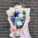 Bouquet of Hyacinths and Eustoma