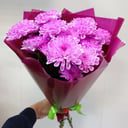 Bouquet de chrysanthèmes roses