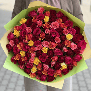 Bouquet '101 mix roses bestseller'