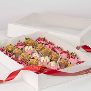 Chocolate covered strawberries for mom