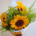 Bouquet of sunflowers with greenery