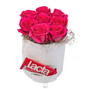 Pink Roses Box with Chocolate