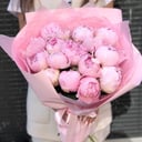 15 pink peonies