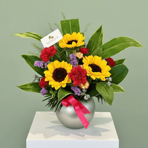 Sunflowers and Carnations Arrangement