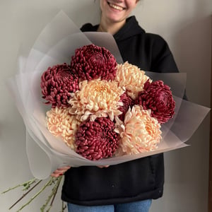 Chrysanthemum Bouquet Bigudi Bordeaux and Avignon