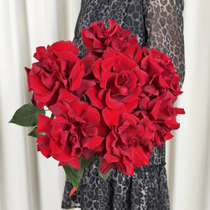 Bouquet of seven red French roses
