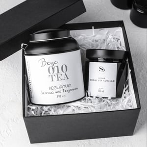 Geschenkset mit Elite-Tee und Kerzen