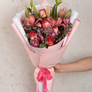 Bouquet 'Pink Spring: A Blooming Dawn of Hope'