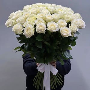 Bouquet '51 white roses'