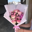 Bouquet 'Etude in pink tones'