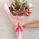 A delicate bouquet for her, filled with love and tenderness