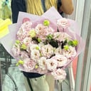 Pink lisianthus bouquet
