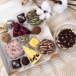 A set of healthy desserts Welcome box