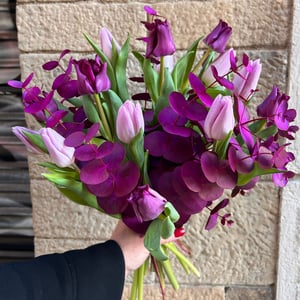 Bouquet 'Purple Tulip Spring'