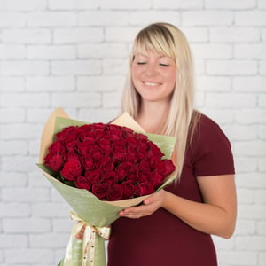 Bouquet 51 roses 50 cm