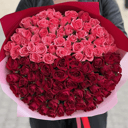 101 duo red and pink bouquet