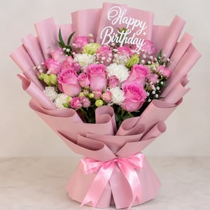 Bouquet 'Blush d’anniversaire'