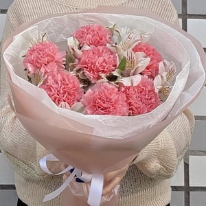 Bouquet 'Dianthus dans des alstroemères'
