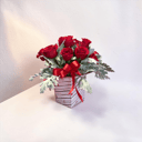 Caja de flores 'Promesa Carmesí'