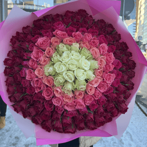 Bouquet '151 roses gradient maxi'