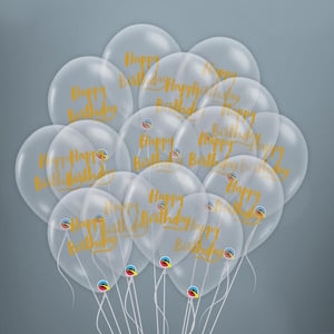 15 Transparent Birthday Balloons