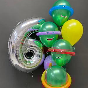Balloon set 139 - with number 6