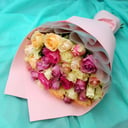 Bouquet '35 delicate multicolored roses 40 cm'