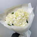 Ramo 'Tres hortensias blancas en un paquete'