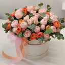 Hat box with flowers 'Provence'