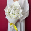 Bouquet 'Snow white irises'