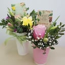 Composition in a glass with chocolate