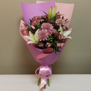 Bouquet 'Lily with Alstroemeria'