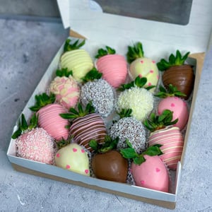 Fresas en chocolate 16ud